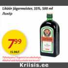 Allahindlus - Liköör Jägermeister, 