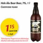 Allahindlus - Hele õlu Bear Beer, 