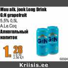 Allahindlus - Muu alk. jook Long Drink
G:N grapefruit