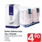 Suhkur Optima Linija,
1 kg x 10 pakki

