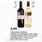 Hispaania kaitstud päritolunimetusega vein Gran Castillo Shiraz 12% või Viura & Chardonnay 11,5% 75 cl