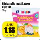 Allahindlus - Riisivahvlid mustikatega Hipp Bio 30 g