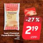 Juust L’Emmental,
Paysan Breton, 220 g
