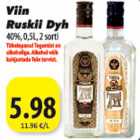 Alkohol - Viin Ruskii Duh 40%, 0,5L, 2 sorti