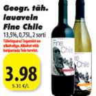 Geogr.täh.lauavein Fine Chile 13,5%,0,75L 2 sorti