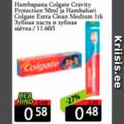 Allahindlus - Hambapasta Colgate Cravity Protection 50 ml ja Hambahari Colgate Extra Clean Medium 1 tk