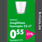 Luminarc Joogiklaas Concepto 25 cl*