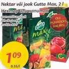 Allahindlus - Nektar või jook Gutta Max, 2 l