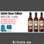 Allahindlus - Liköör
Vana Tallinn 