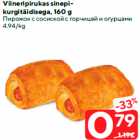 Viineripirukas sinepikurgitäidisega,
160 g
