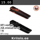 MP3 - mängija, 2GB, erinevad värvid