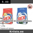 Allahindlus - Rex pesupulber Color või Amazonia Freshness 4 kg