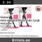 Glamour naiste sukkpüksid Betulla 40 den 2 pr/pk must, pruun
