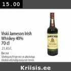 Allahindlus - Viski Jameson Irish Whiskey 40% 70 cl