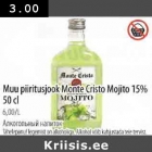 Allahindlus - Muu piiritusjook Monte Cristo Mojito 15% 50 cl