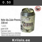 Hele õlu Zubr Premium 5,1% 330 ml