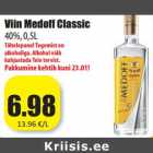 Allahindlus - Viin Medoff Classic
40%, 0,5L