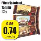 Allahindlus - Piimašokolaad
Tallinn
100g