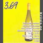 Saksamaa kaitstud päritolunimetusega vein Johann Brunner Gewürztraminer Prestige