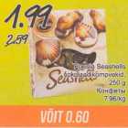 Poesia Seashells šokolaadikompvekid, 250 g