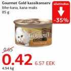 Allahindlus - Gourmet Gold kassikonserv lõhe-kana, kana-maks 85 g