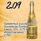Allahindlus - Gaseeritud puuviljavein Sovetskoje Zolotoje Leedu