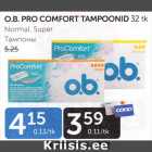 Allahindlus - O.B. PRO COMFORT TAMPOONID 32 tk