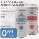 Allahindlus - A.LE COQ PREMIUM ALKOHOLIVABA ÕLU 0,5 L