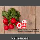 Värske punane redis kimbus
