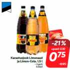 Karastusjook Limonaad
ja Limon-Cola, 1,5 l