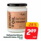 Rafineeritud lõhnatu
kookosõli Aukso, 500 ml
