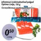 Allahindlus - Jahutatud krabimaitselised pulgad Optima Linija, 150 g