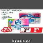 Lotus Soft tualettpaber,
8 rulli, 3 kihti