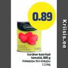 Gardner kooritud tomatid, 800 g