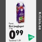 Allahindlus - Farmi
Kirsi joogijogurt
1 kg