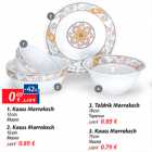 1.Kauss Marrakech 12 cm - 0,69; 2.15 cm - 0,89; 4.15 cm - 0,79; 3.Taldrik Marrakech  19 cm - 0,89