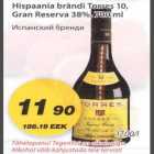 Allahindlus - Hispaania brändi Torres 10, Gran Reserva