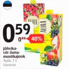 Jõhvika- või õuna mustikajook