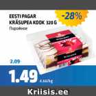 Allahindlus - EESTI PAGAR KRÄSUPEA KOOK 320 G