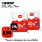 Allahindlus - Hapukoor 20%, 500g / Tere