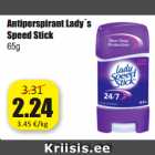 Allahindlus - Antiperspirant Lady´s
Speed Stick
65g
