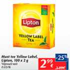 Must tee Yellow Label, Lipton