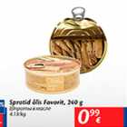Sprotid õlis Favorit, 240 g