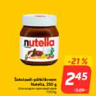 Allahindlus - Šokolaadi-pähklikreem
Nutella, 350 g