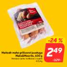 Maitselt mahe grillvorst juustuga
Maks&Moorits, 600 g
