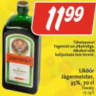 Allahindlus - Liköör 
Jägermeister, 
35%, 70 cl
