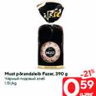 Allahindlus - Must põrandaleib Fazer, 390 g
