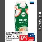 Allahindlus - Keefir täispiimast Farmi, 3,8-4,2%, 1 kg