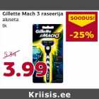 Gillette Mach 3 raseerija aluseta tk