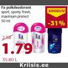 Fa pulkdeodorant sport, sporty fresh,maximum protect
50 ml